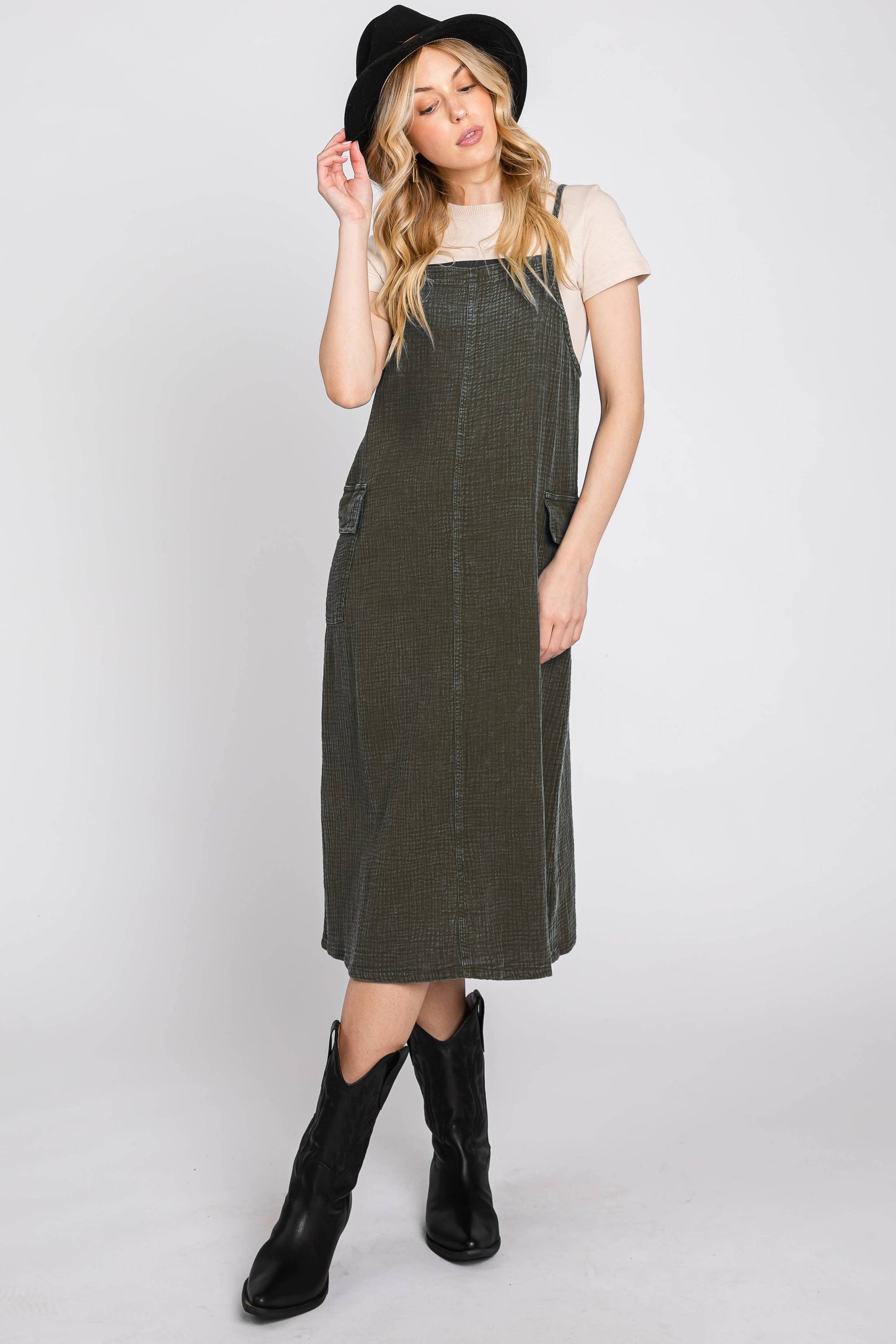 Washed Jumper Dress