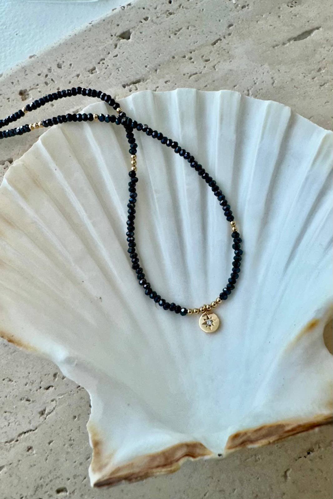 Beaded Star Medallion Necklace