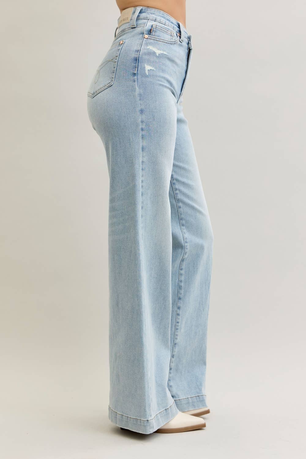 Judy Blue Jeans - Retro Wide Leg Criss-Cross