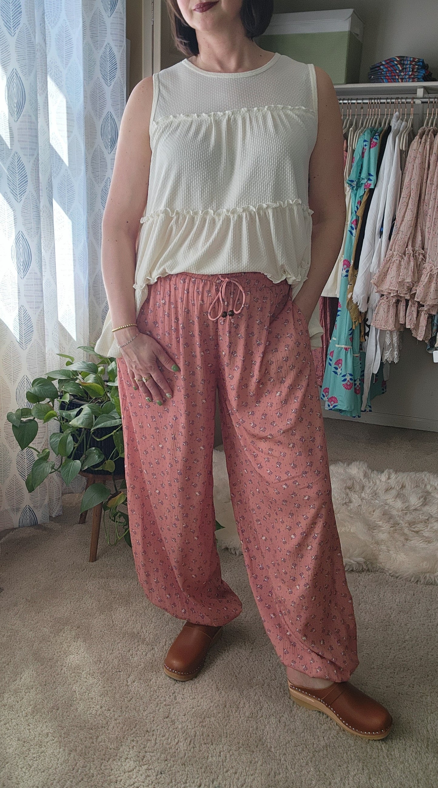 Emberlyn Wide Leg Cinched Pants