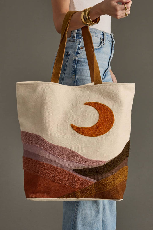 Large Moon Scene Tote
