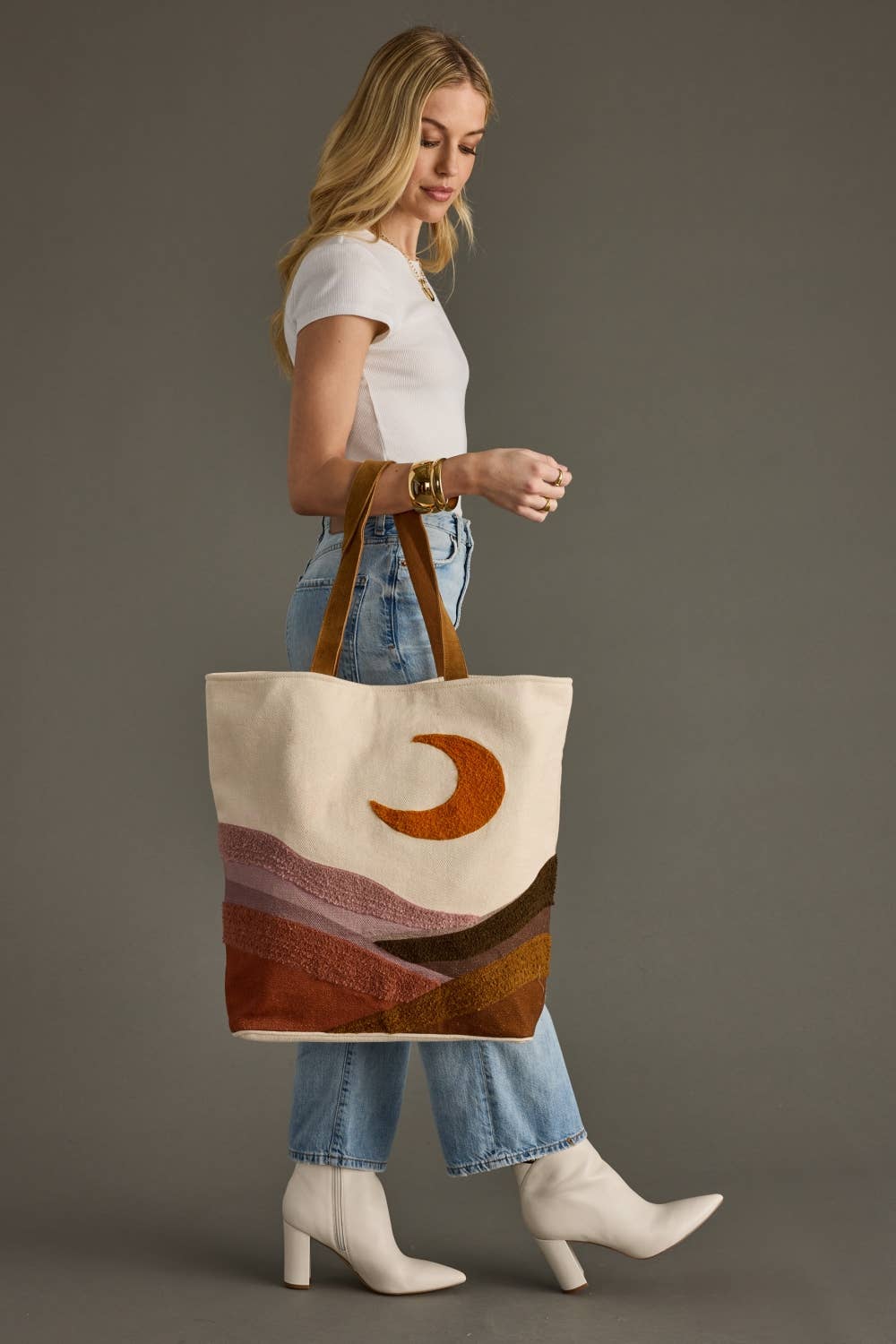 Large Moon Scene Tote