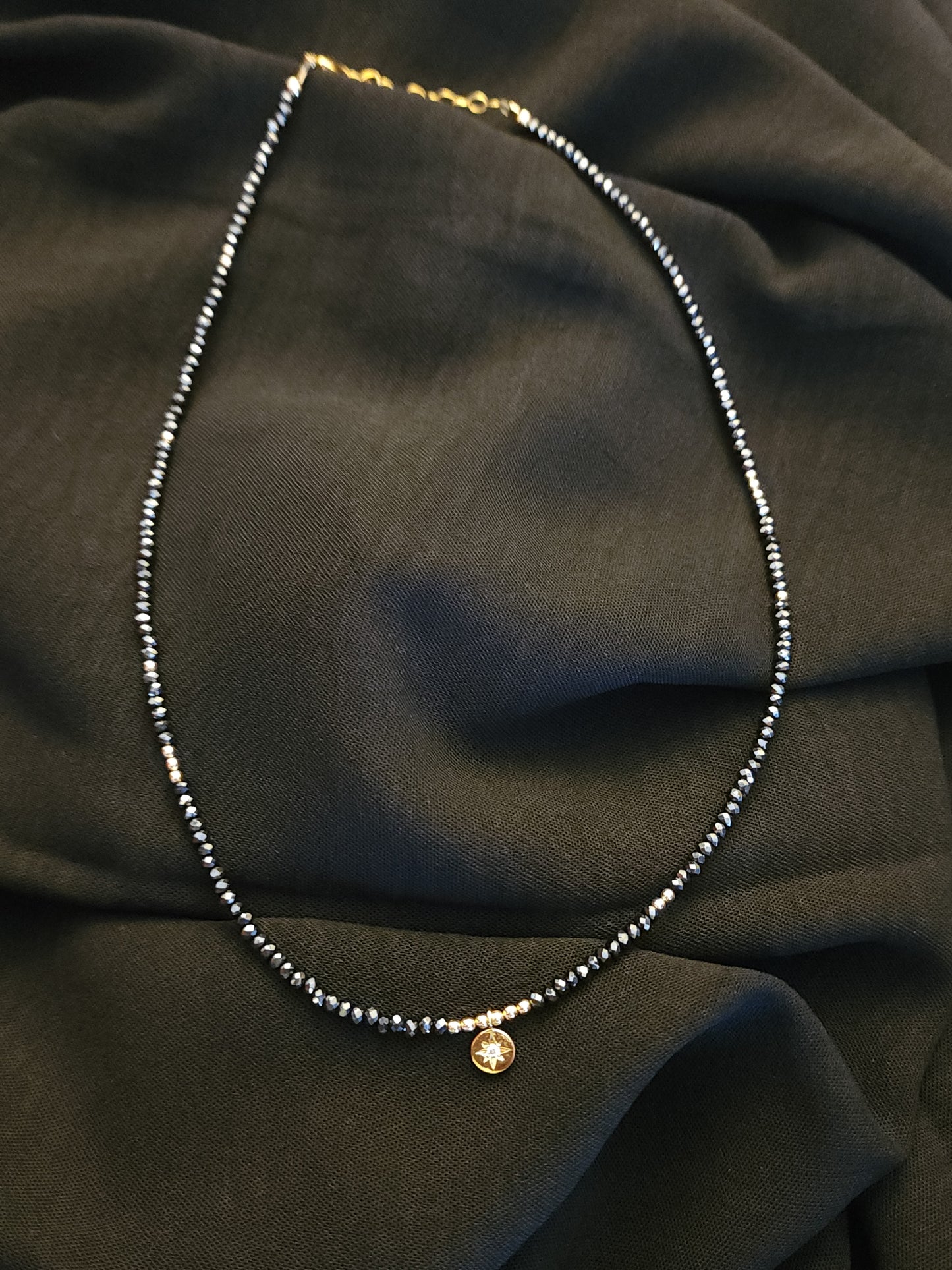 Beaded Star Medallion Necklace