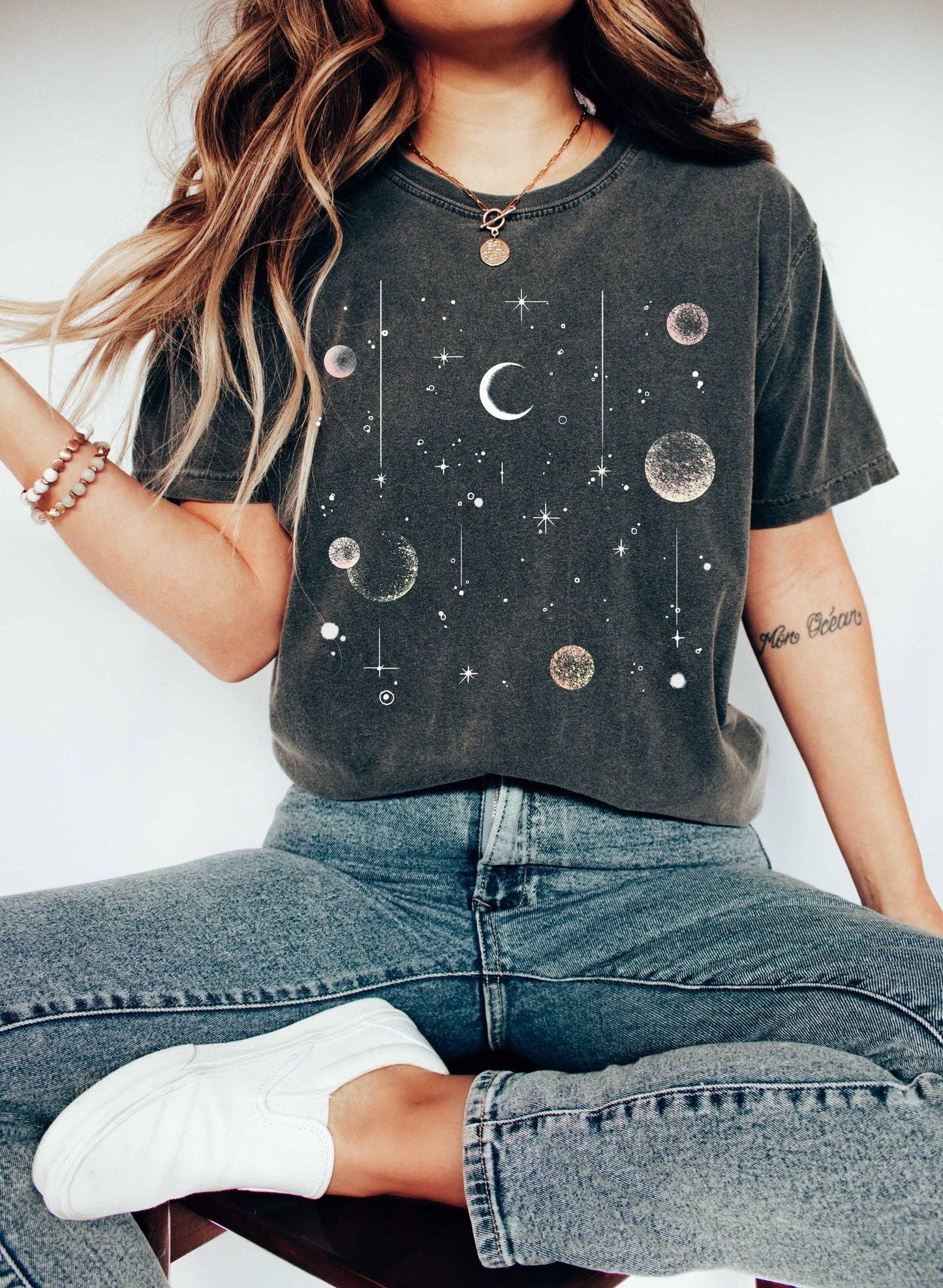 Sun, Moon, and Stars Celestial T-Shirt