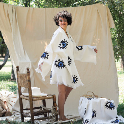 Evil Eye Kaftan Kimono