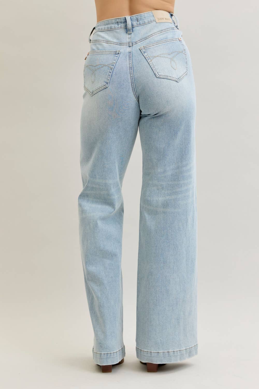 Judy Blue Jeans - Retro Wide Leg Criss-Cross