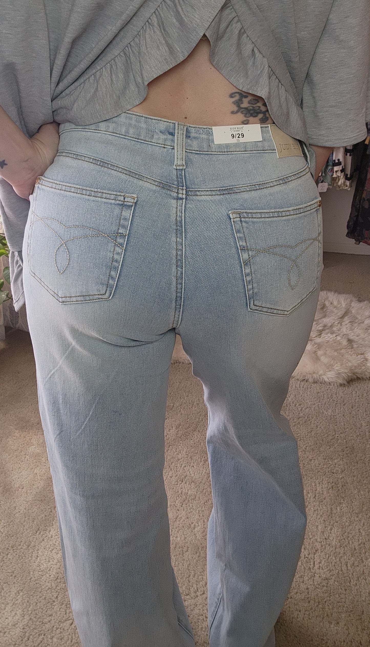 Judy Blue Jeans - Retro Wide Leg Criss-Cross