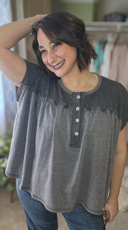 Sunset Ruffle Top