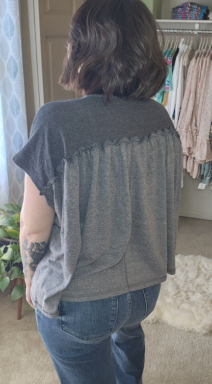 Sunset Ruffle Top