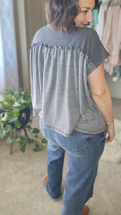 Sunset Ruffle Top