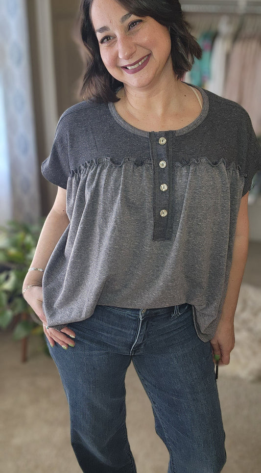 Sunset Ruffle Top