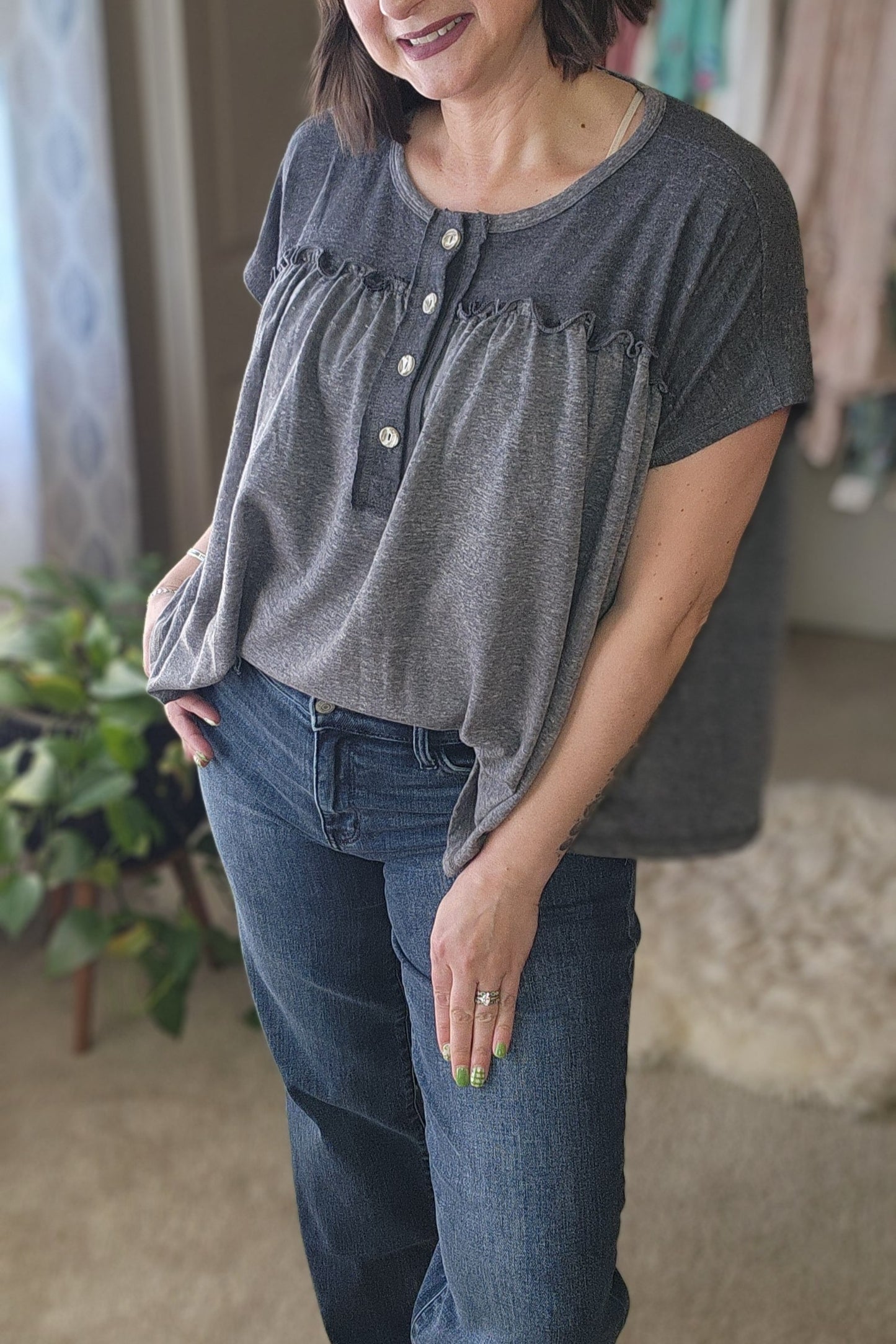 Sunset Ruffle Top