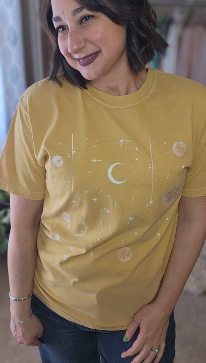 Sun, Moon, and Stars Celestial T-Shirt