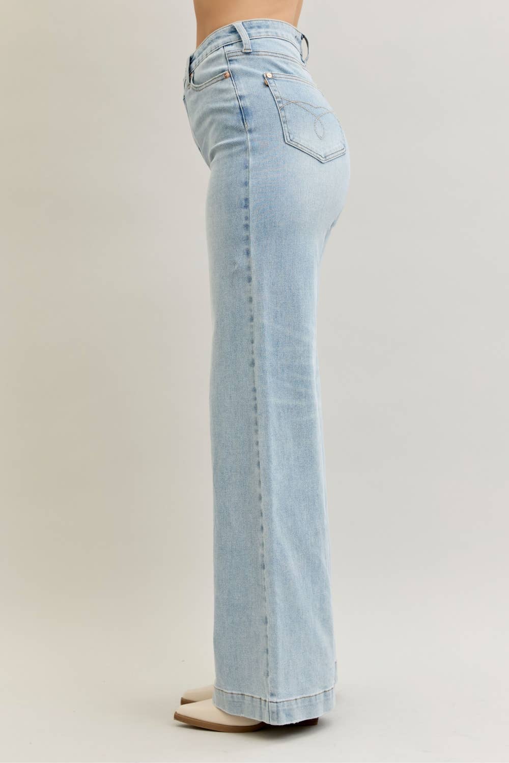 Judy Blue Jeans - Retro Wide Leg Criss-Cross