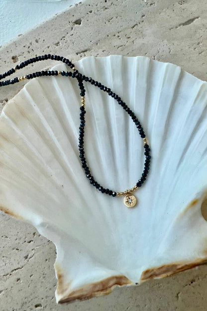 Beaded Star Medallion Necklace