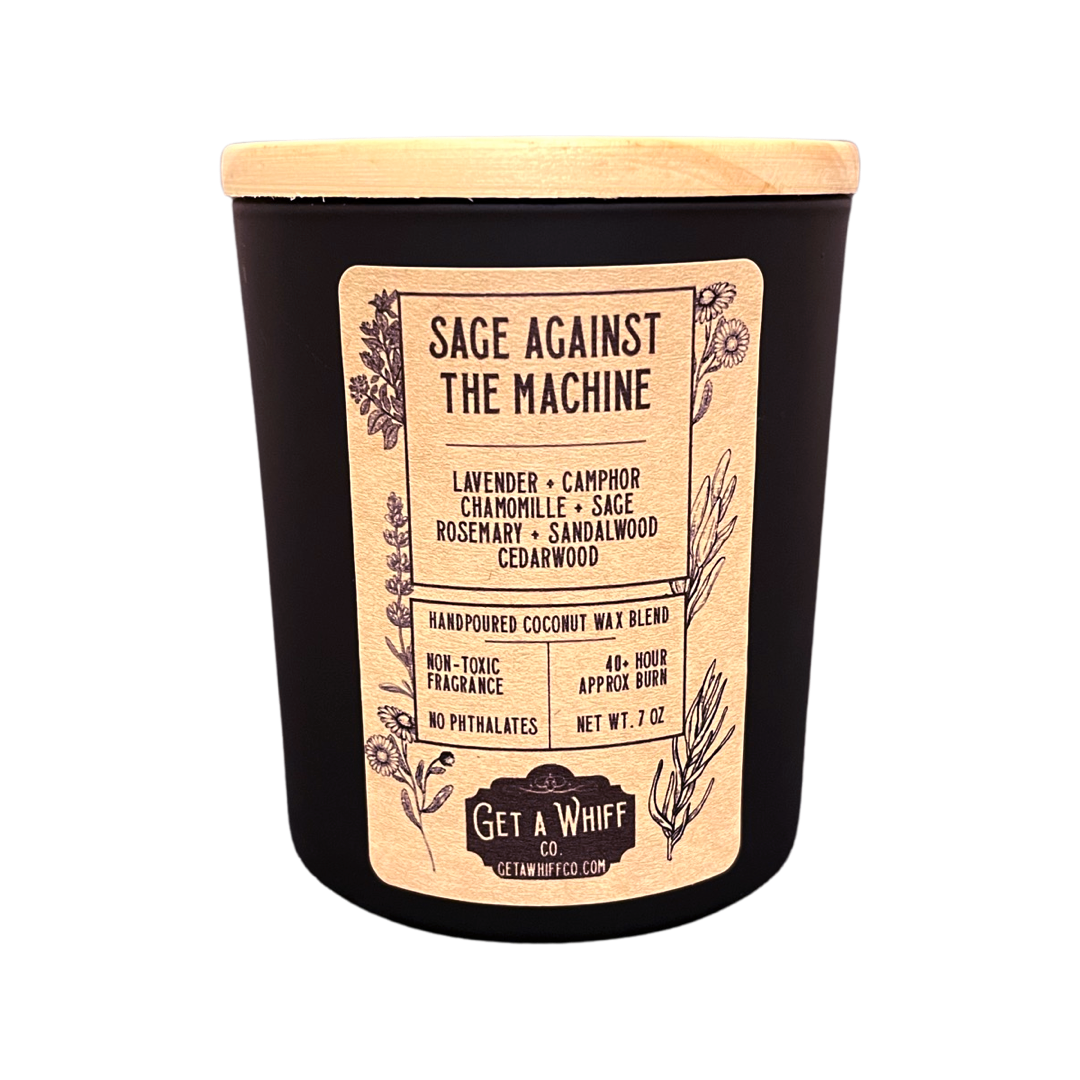 Sage Against the Machine - Sage & Lavender Soy/Coconut Candle