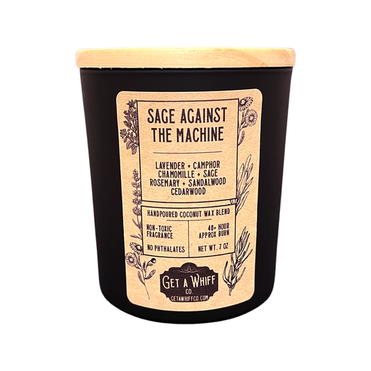 Sage Against the Machine - Sage & Lavender Soy/Coconut Candle