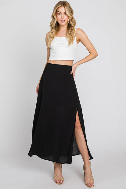 Flare Slit Skirt