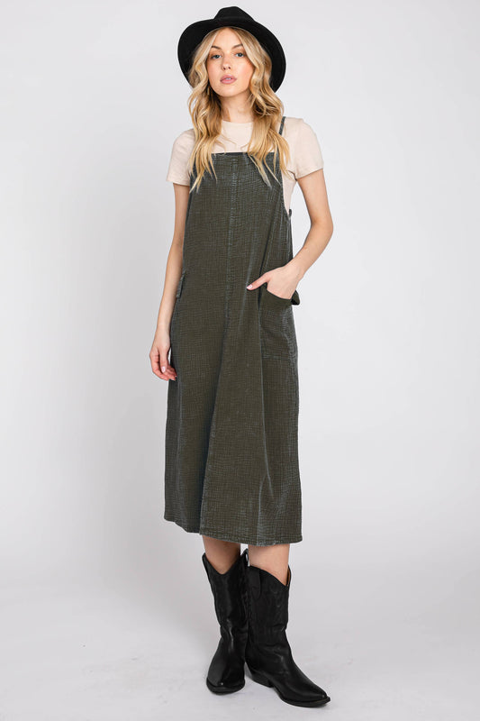 Washed Jumper Dress
