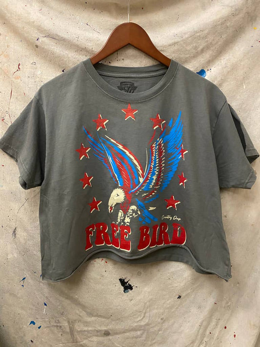Free Bird Vintage Relaxed Crop T-shirt