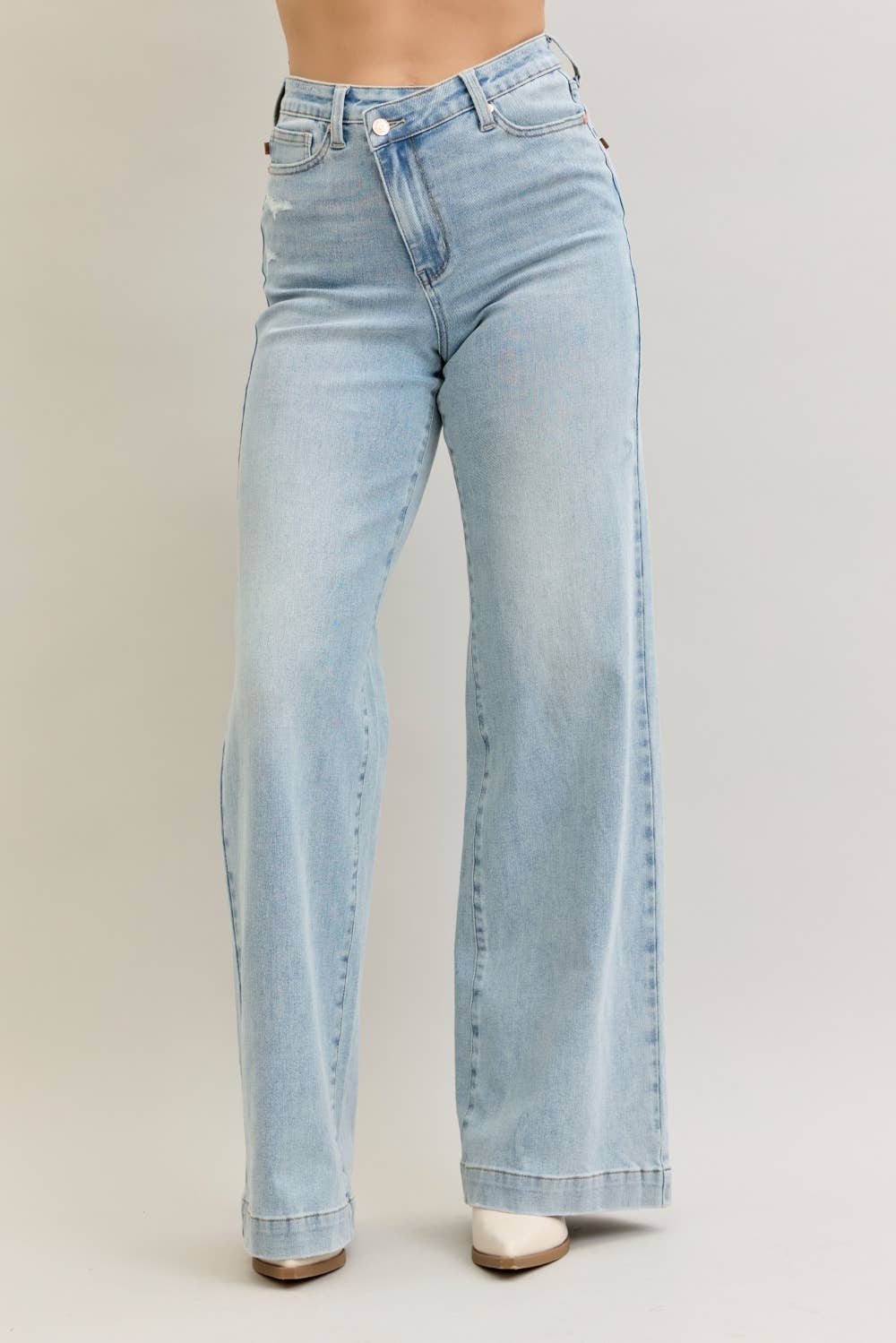 Judy Blue Jeans - Retro Wide Leg Criss-Cross