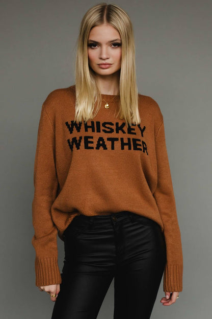 Whiskey Weather Sweater - Brown