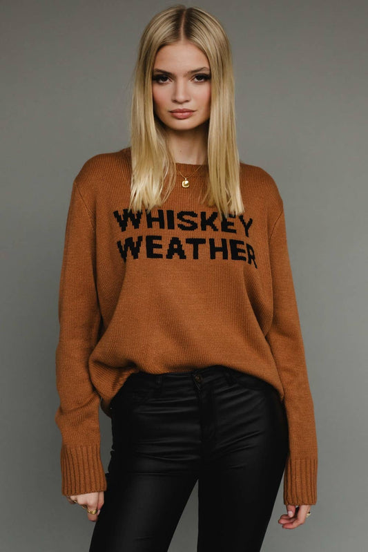 Whiskey Weather Sweater - Brown