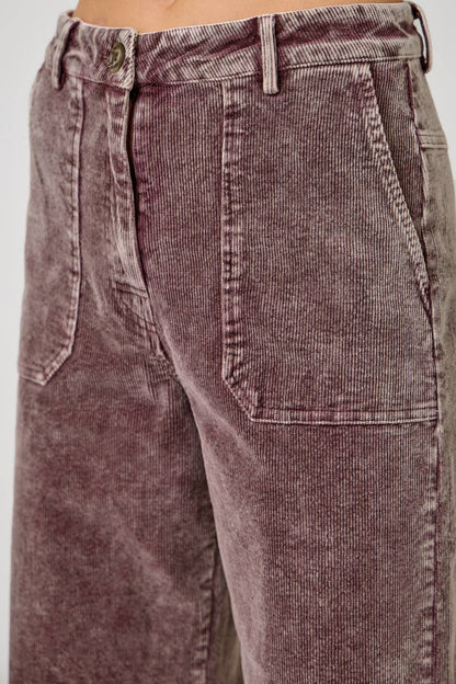 Washed Corduroy Trousers