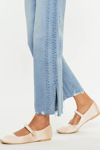 KANCAN Mid Rise Straight Leg Jeans