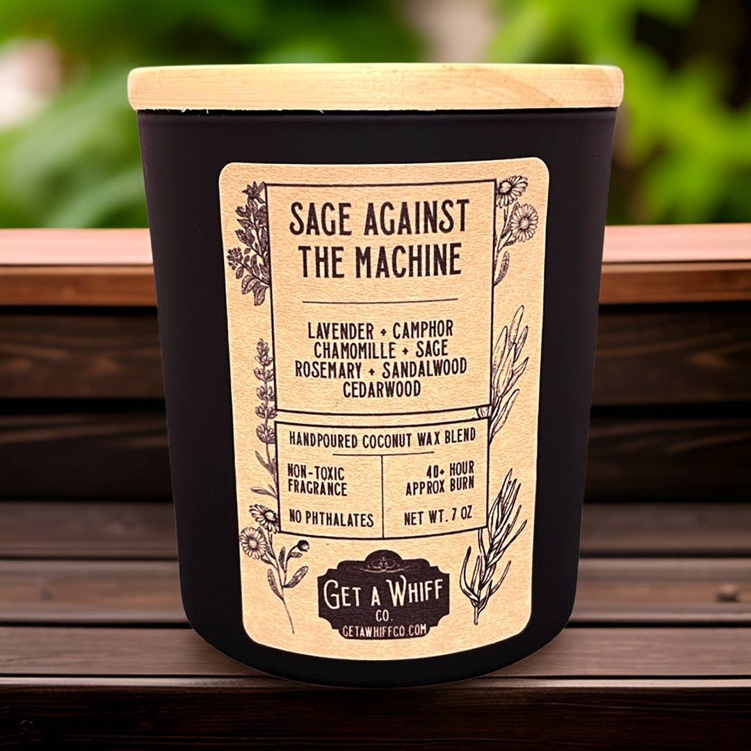 Sage Against the Machine - Sage & Lavender Soy/Coconut Candle