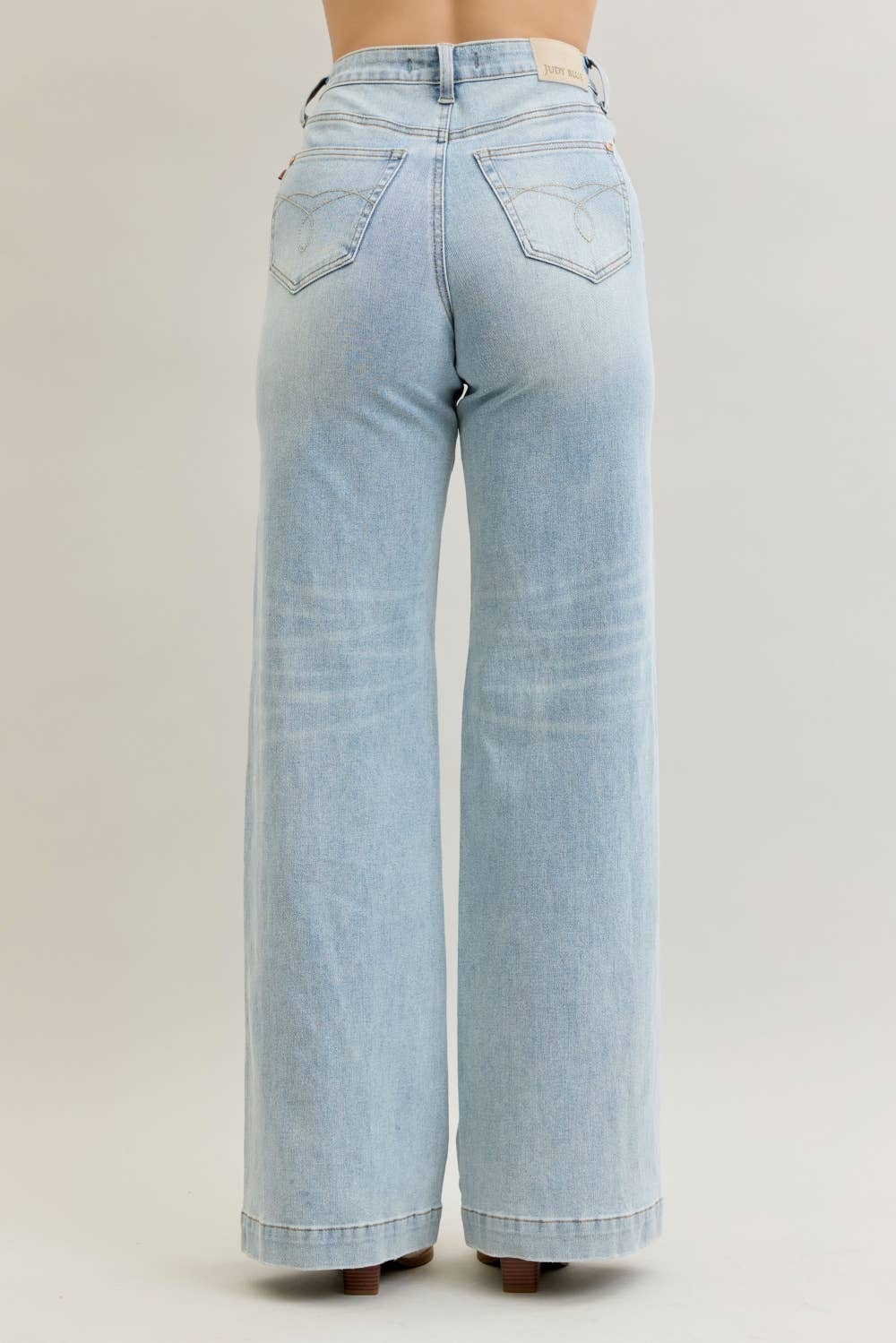 Judy Blue Jeans - Retro Wide Leg Criss-Cross