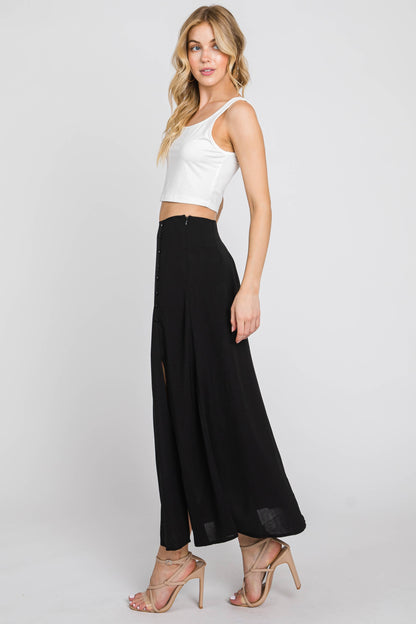 Flare Slit Skirt