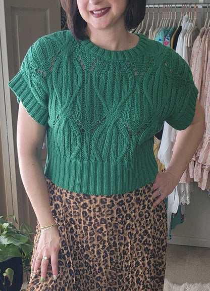 Cali Crochet Top - Emerald