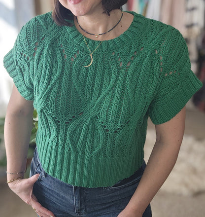Cali Crochet Top - Emerald