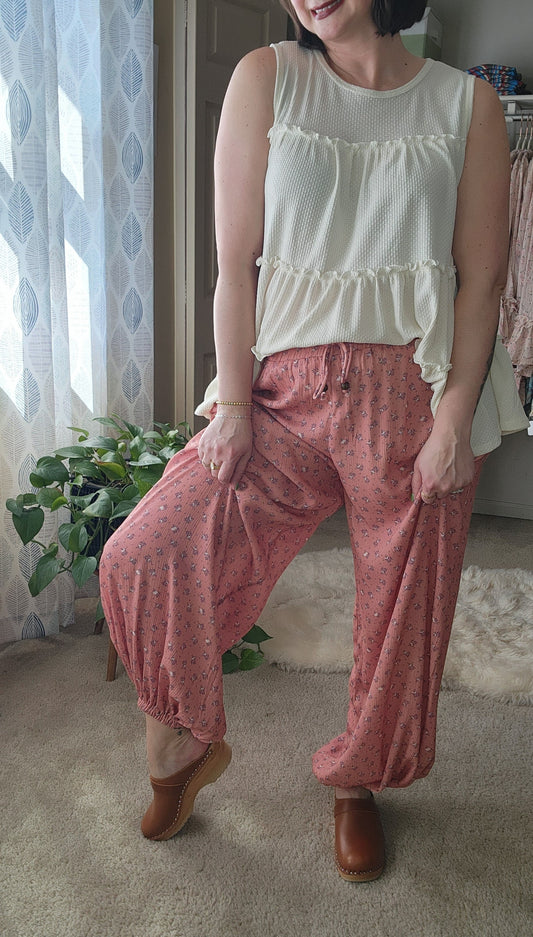 Emberlyn Wide Leg Cinched Pants