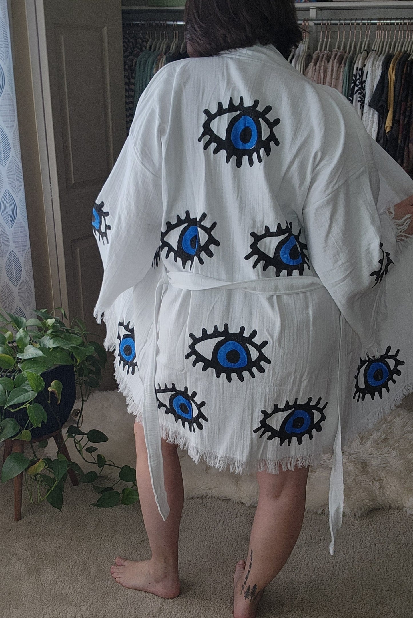 Evil Eye Kaftan Kimono