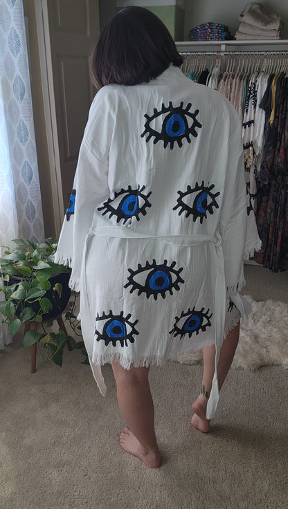 Evil Eye Kaftan Kimono