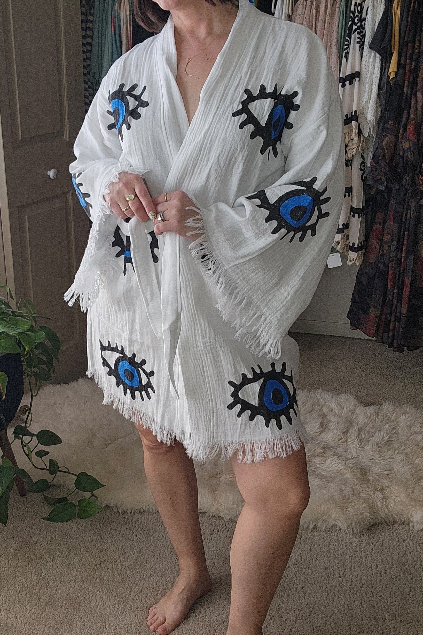Evil Eye Kaftan Kimono