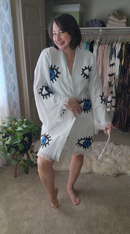 Evil Eye Kaftan Kimono