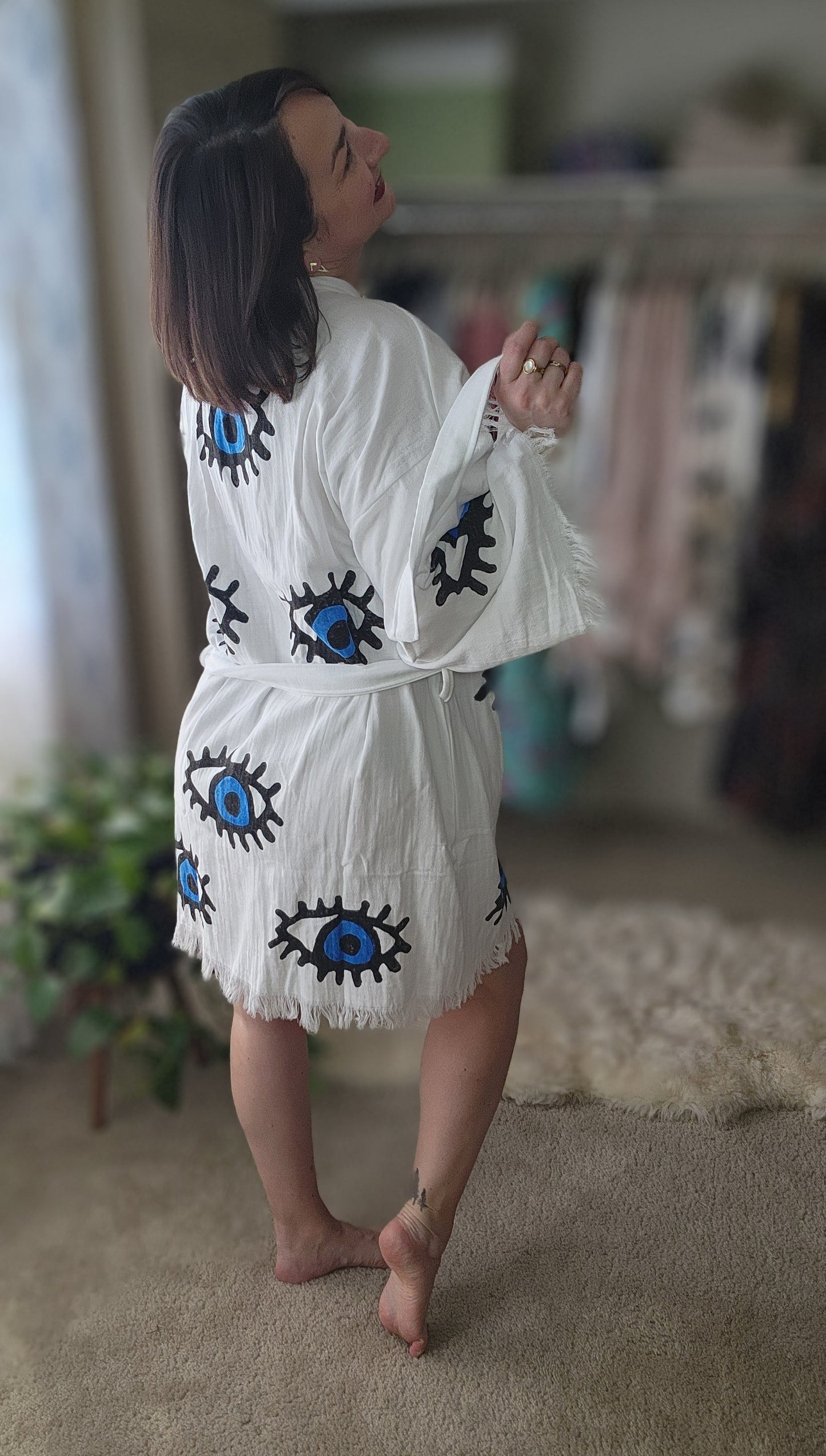 Evil Eye Kaftan Kimono