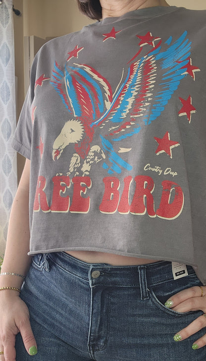 Free Bird Vintage Relaxed Crop T-shirt