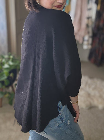 Golden Moon Phases Kimono