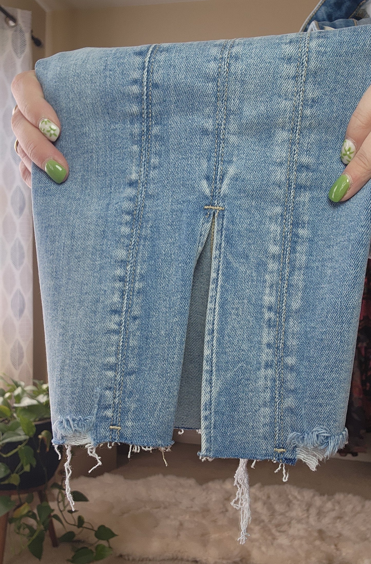 KANCAN Mid Rise Straight Leg Jeans