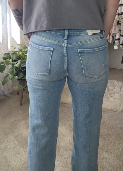 KANCAN Mid Rise Straight Leg Jeans