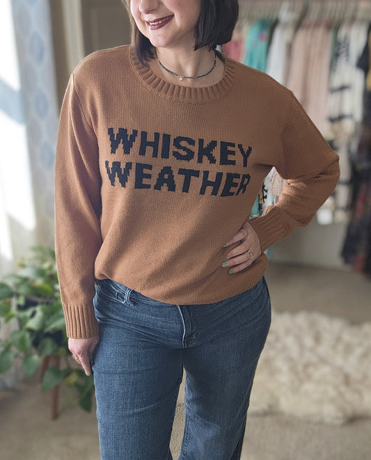 Whiskey Weather Sweater - Brown