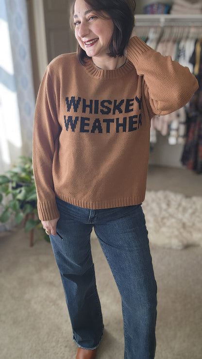 Whiskey Weather Sweater - Brown