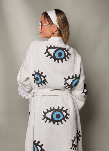 Evil Eye Kaftan Kimono