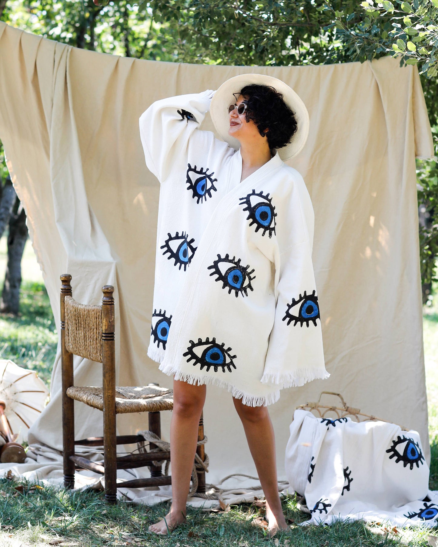 Evil Eye Kaftan Kimono