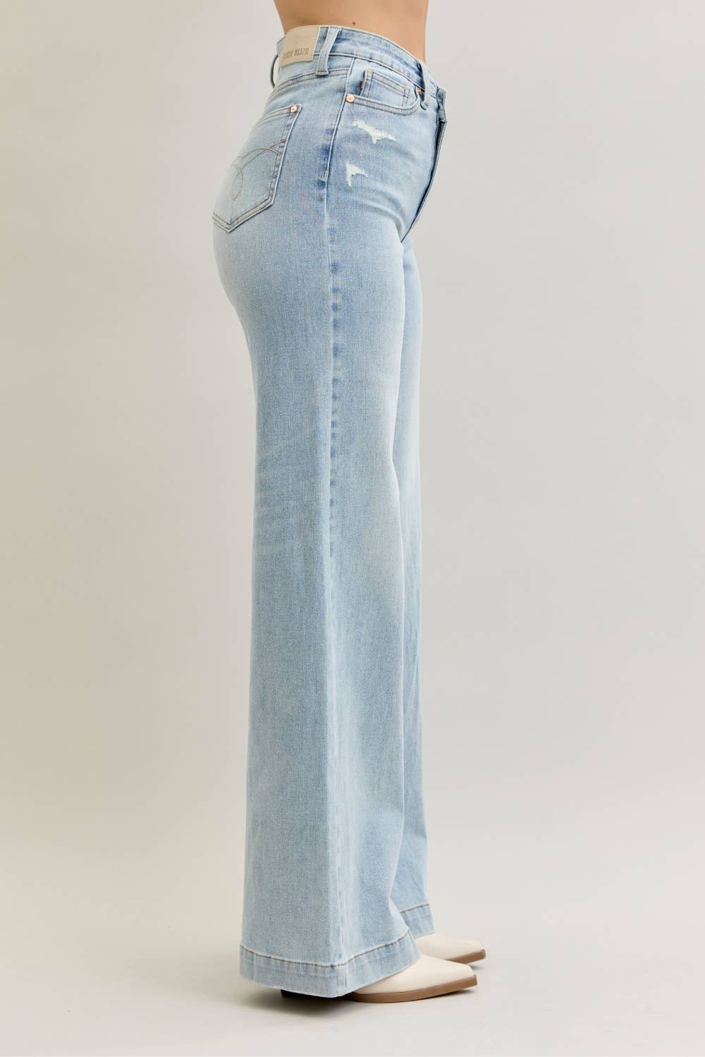 Judy Blue Jeans - Retro Wide Leg Criss-Cross