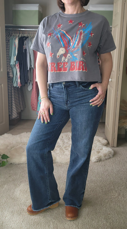Judy Blue Jeans - Mid Rise Wide Leg w/Tint